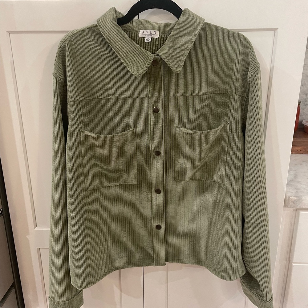 AVLN Olive Corduroy Jacket